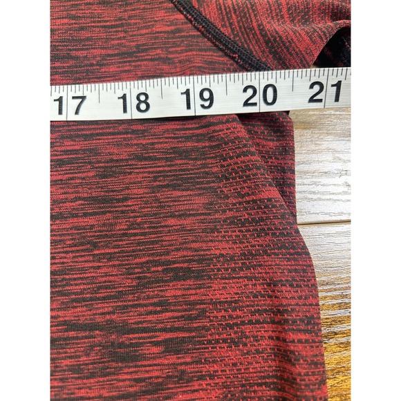 LULULEMON Metal Vent Tech Polo Burgundy Red Black Men Large Golf - Picture 9 of 11